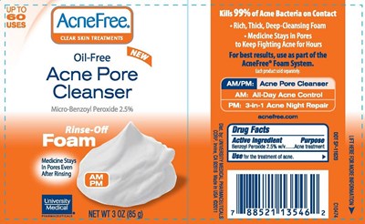 Label - AF Foam CS Acne Pore Cleanser Front